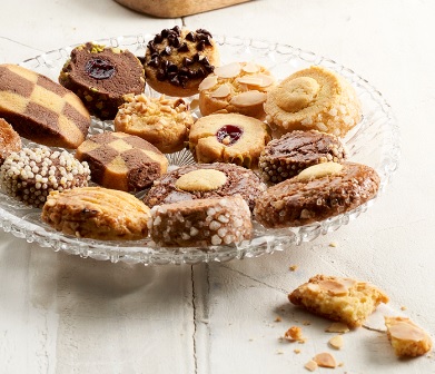 Koekjes assorti, vers gebakken koekjes uit eigen bakkerij